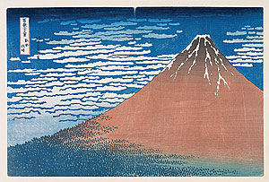 Hokusai, Beau temps par vent du sud, 36 vues du Mont Fuji
