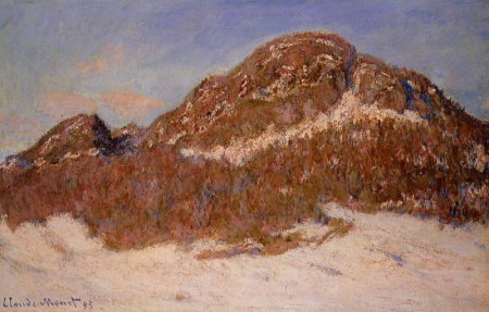 Claude Monet, Le Mont Kolsaas, effet de soleil, 1895, 65x100cm, collection particulière
