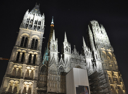 Cathédrale de Rouen la nuit
