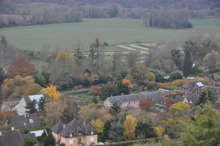Vue aérienne de Giverny