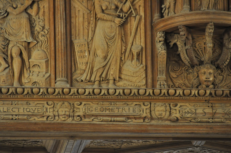 Les allégories du buffet de l'orgue de Notre-Dame du Grand-Andely