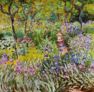 Le Jardin aux iris, Giverny, Claude Monet, 1900