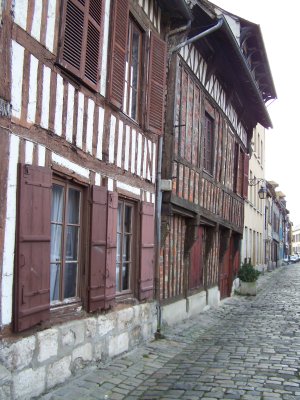 Vieilles maisons à pans de bois Rue Ternaux à Louviers