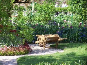 Brouette de jardin à Giverny