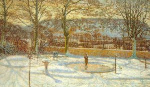 Jardin en hiver à Giverny, Mary Fairchild MacMonnies 