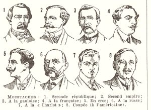 Moustaches, figure du Larousse du XXe siècle