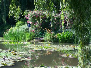 L'embarcadère aux roses, chez Monet à Giverny