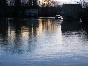Crepuscule sur la Seine