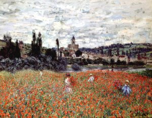 Coquelicots près de Vétheuil, Claude Monet