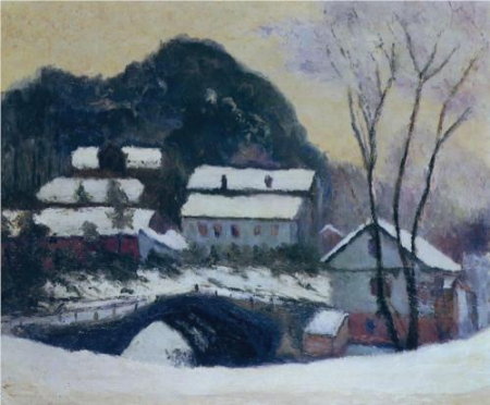 Claude Monet, Sandviken, Norvège, 1895, huile sur toile 50x61cm, collection privée.