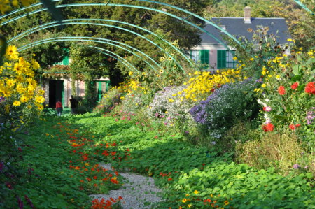 Giverny, la grande allée du jardin de Monet