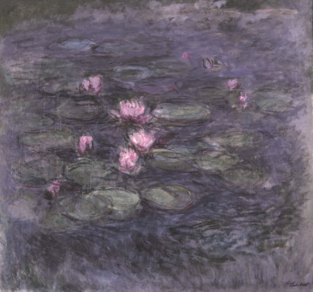 Claude Monet, Nymphéas, vers 1914, 135x145cm, collection particulière 