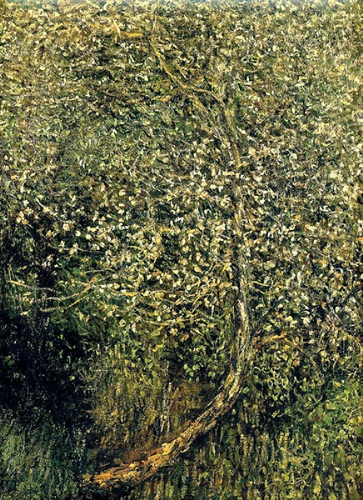 Claude Monet, pommier en fleurs au bord de l'eau