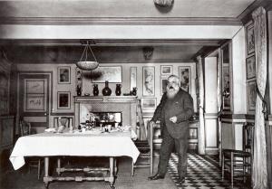 Monet dans sa salle à manger à Giverny