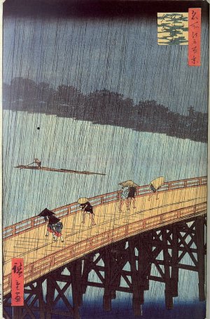 Ohashi, averse soudaine à Atake, Hiroshige