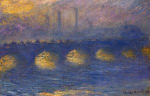 Waterloo Bridge, Temps couvert, par Claude Monet, 1901 