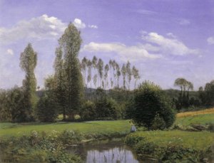 Vue prise à Rouelles, Claude Monet 1858
