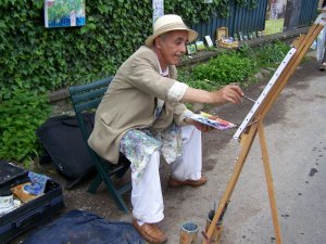 peintre à Giverny