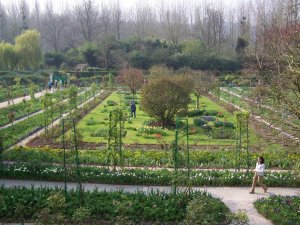 Structure du jardin de Monet à Giverny