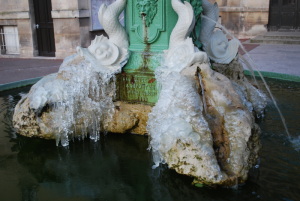 Fontaine gelée à Vernon