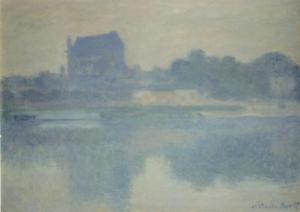 Eglise de Vernon, brouillard, par Claude Monet, 1894