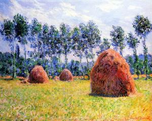 Meules à Giverny, Claude Monet, 1884