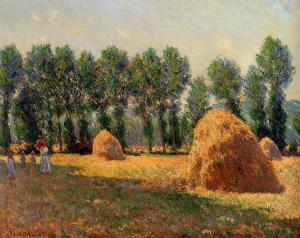 Les Meules à Giverny, Claude Monet, 1885
